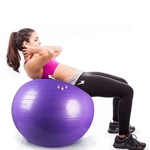 DHJWAI,ejercicio en casa abdominales gym ball Entrenamiento ball balon pilates balon pilates Pelota de Yoga ball bloque yoga ball,Negro-75cm