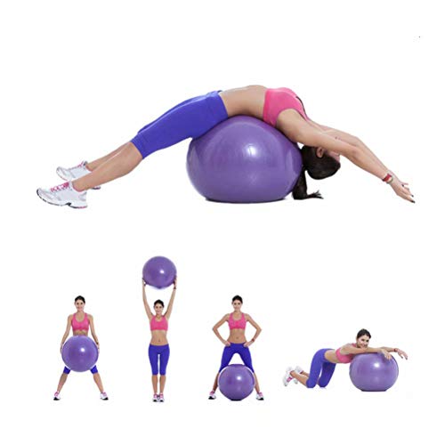 DHJWAI,ejercicio en casa abdominales gym ball Entrenamiento ball balon pilates balon pilates Pelota de Yoga ball bloque yoga ball,Negro-75cm