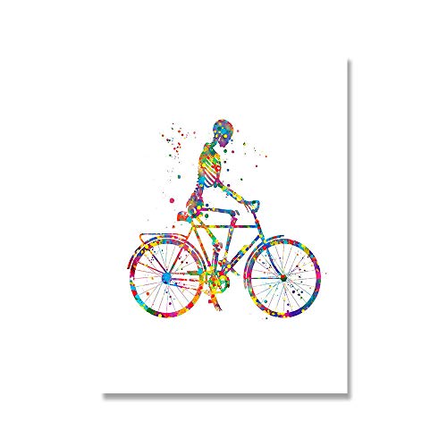 DHLHL Esqueleto en Movimiento Silueta Arte impresión Esqueleto anatomía Caminar Correr Bicicleta Cartel médico Arte de la Pared Lienzo Pintura clínica decoración 30x40cm 12x16 Pulgadas sin Marco DHLHL Esqueleto en Movimiento Silueta Arte impresión Esqueleto anatomía Caminar Correr Bicicleta Cartel médico Arte de la Pared Lienzo Pintura clínica decoración 30x40cm 12x16 Pulgadas sin Marco