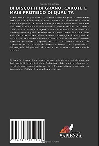 DI BISCOTTI DI GRANO, CAROTE E MAIS PROTEICO DI QUALITÀ
