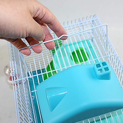 DI ZE LIN PET HOME S.L DZL® Jaula para Hamster 27 * 21 * 25cm jaulas Hamsters pequeña Bebedero comedero y Escalera incluidos al Azar