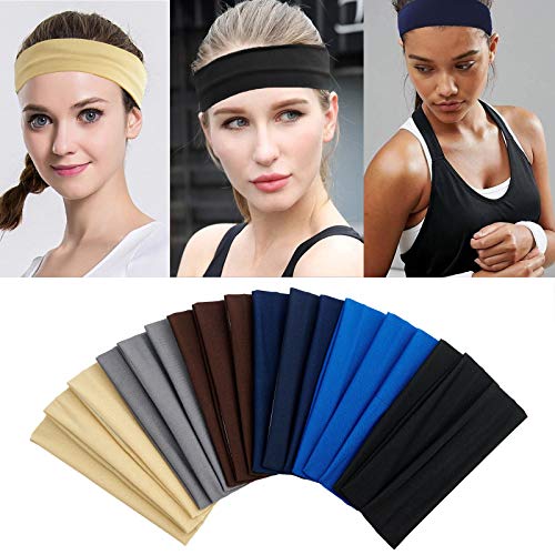 Diadema deportiva de 18 piezas, diadema de algodón y yoga para deportes coloridos, diadema elástica Alice Band para niñas Diadema deportiva de 18 piezas, diadema de algodón y yoga para deportes coloridos, diadema elástica Alice Band para niñas