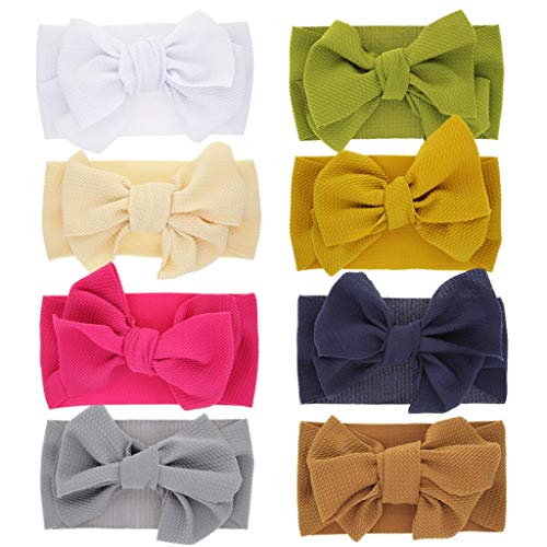 Diademas Bebe Niña,SHOBDW Elásticas Colorful Bows Toddler Kid Bebé Niñas Flores Nudo Turbante Accesorios Para La Cabeza Cintas para el pelo Bebe Niña Recien Nacida,Beige