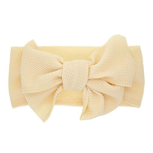 Diademas Bebe Niña,SHOBDW Elásticas Colorful Bows Toddler Kid Bebé Niñas Flores Nudo Turbante Accesorios Para La Cabeza Cintas para el pelo Bebe Niña Recien Nacida,Beige