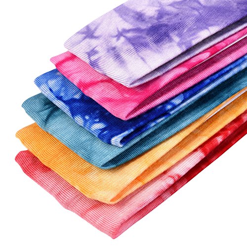 Diademas de Atar-Teñir Diadema Elástica de Algodón Cinta Elástica de Yoga para Adolescentes Chicas Mujeres Adultos, Colores Variados, 10 Piezas Diademas de Atar-Teñir Diadema Elástica de Algodón Cinta Elástica de Yoga para Adolescentes Chicas Mujeres Adultos, Colores Variados, 10 Piezas