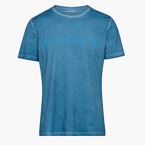 Diadora Camiseta Hombre SS 5palle Camiseta Usada, Hombre, Camiseta, 502.174954, BLU Pearl Arbor, M