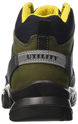 Diadora - Continental Ii High S3, zapatos de trabajo Unisex adulto, Azul (Blu/verde Conifera), 38 EU