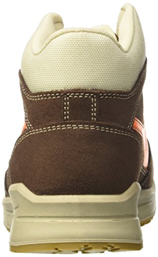 Diadora - D-jump Hi S3 Esd, zapatos de trabajo Unisex adulto, Marrón (Marrone Caffe/arancio Flame), 46 EU