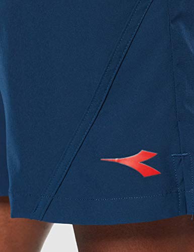 Diadora Spa Bermuda Micro Clay Pantalones Cortos de Tenis, Hombre, Azul, XL