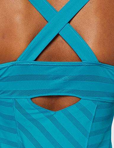 Diadora Spa L. Tank Clay Camiseta/Top de Tenis, Mujer, Azul, S