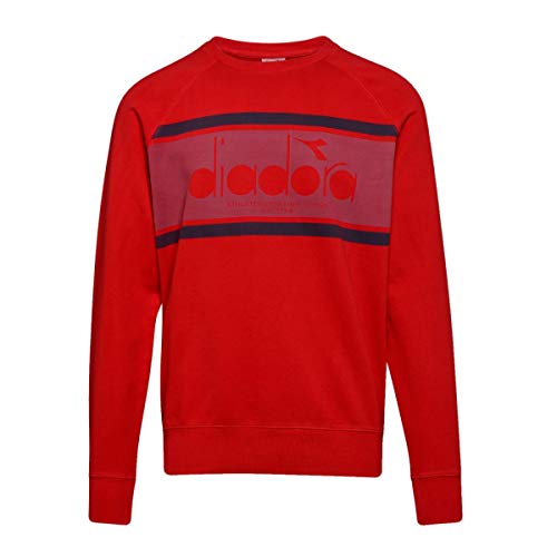 Diadora - Sudadera para hombre, color azul rojo L Diadora - Sudadera para hombre, color azul rojo L