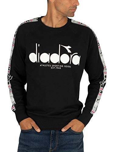 Diadora - Vellón Sweatshirt Crew 5PALLE Offside para Hombre (EU L)