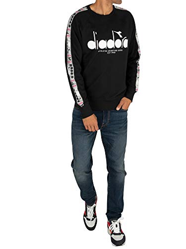 Diadora - Vellón Sweatshirt Crew 5PALLE Offside para Hombre (EU L)