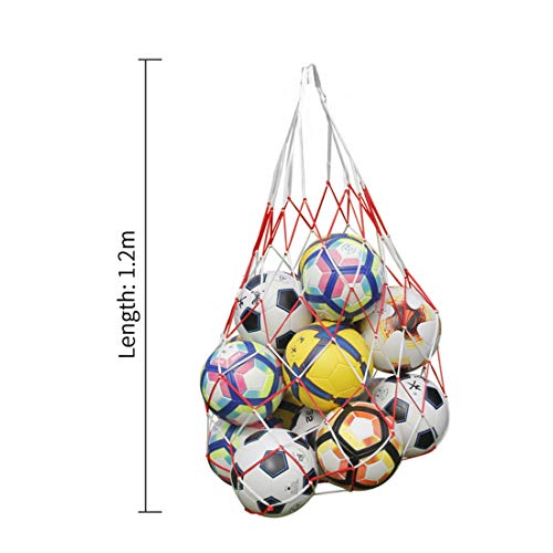 DIAMOEN Deportes de Pelota del aro de la Red del Acoplamiento 10 Bolas Grande Carry Bolsa de Red de Baloncesto DIAMOEN Deportes de Pelota del aro de la Red del Acoplamiento 10 Bolas Grande Carry Bolsa de Red de Baloncesto