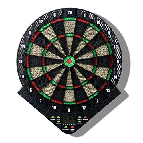 Diana electrónica, con Indicador de Puntuación LCD & 6 Dardos, Puntas de Repuesto, 18 Juegos y 159 Variantes para 8 Jugadores,Black Diana electrónica, con Indicador de Puntuación LCD & 6 Dardos, Puntas de Repuesto, 18 Juegos y 159 Variantes para 8 Jugadores,Black