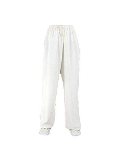 DianshaoA Pantalones de algodón y Lino de Tai Chi Hombres y Mujeres Deportes, práctica Yoga Artes Marciales Pantalones de Baile