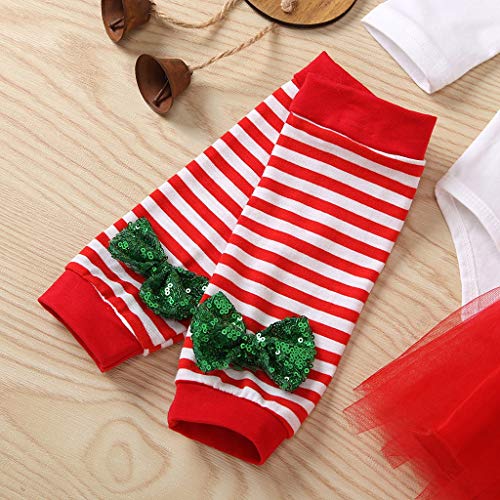 Diaod Trajes de Dibujos Animados de Navidad para bebés y niñas, Mono con Letras Impresas de Papá Noel, Falda de Tul, Diadema, Calentador de piernas, Conjuntos de Ropa (Size : 9-12 Months) Diaod Trajes de Dibujos Animados de Navidad para bebés y niñas, Mono con Letras Impresas de Papá Noel, Falda de Tul, Diadema, Calentador de piernas, Conjuntos de Ropa (Size : 9-12 Months)
