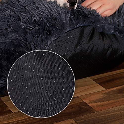 Dibea Cama Perros Redonda cojín Gatos sofá para Perros Donut Ø 60 cm (L) Gris Oscuro Dibea Cama Perros Redonda cojín Gatos sofá para Perros Donut Ø 60 cm (L) Gris Oscuro
