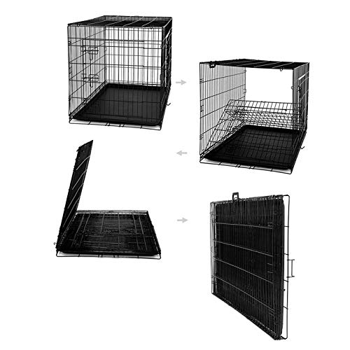 Dibea DC00494, Jaula Plegable de Metal para Perro, Gato y Mascota (2 Puertas), 106 x 71 x 71 cm Dibea DC00494, Jaula Plegable de Metal para Perro, Gato y Mascota (2 Puertas), 106 x 71 x 71 cm