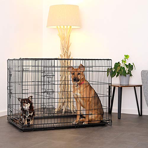 Dibea DC00494, Jaula Plegable de Metal para Perro, Gato y Mascota (2 Puertas), 106 x 71 x 71 cm Dibea DC00494, Jaula Plegable de Metal para Perro, Gato y Mascota (2 Puertas), 106 x 71 x 71 cm