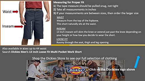 Dickies Multi 13"Mlti Pkt W/Srt, Pantalones Cortos de Trabajo Para Hombre, Caqui (Beige KH), 32 Waist x Regular