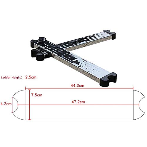 didatecar - Peldaño de piscina de repuesto, antideslizante, de acero inoxidable 304/316L, 562 g, 1,2 mm