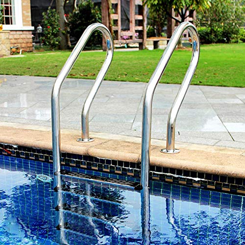 didatecar - Peldaño de piscina de repuesto, antideslizante, de acero inoxidable 304/316L, 562 g, 1,2 mm