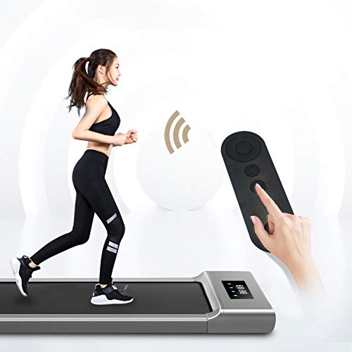 DIDIAN Máquina para Caminar,Plana Eléctrico Cintas De Correr,Bluetooth Teledirigido Correr Cinta,Cardio Fitness Cintas De Correr-Rosa 48x20x5inch