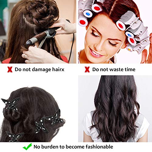 Diealles Shine 20Pcs Rodillos de Pelo Flexibles de la Espuma,Flexible Rizadores de Pelo de Espuma Suaves Almohada de Sueño Herramientas de Estilismo DIY para Mujeres y Niñas, Negro Diealles Shine 20Pcs Rodillos de Pelo Flexibles de la Espuma,Flexible Rizadores de Pelo de Espuma Suaves Almohada de Sueño Herramientas de Estilismo DIY para Mujeres y Niñas, Negro