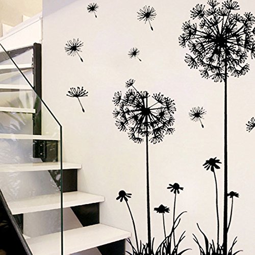 Diente de León Pegatinas de pared vinilo adhesivo decorativo para las niñas habitación de niño Wall Stickers salón dormitorio TV fondo Inicio 60x90cm, Sencillo Vida Diente de León Pegatinas de pared vinilo adhesivo decorativo para las niñas habitación de niño Wall Stickers salón dormitorio TV fondo Inicio 60x90cm, Sencillo Vida