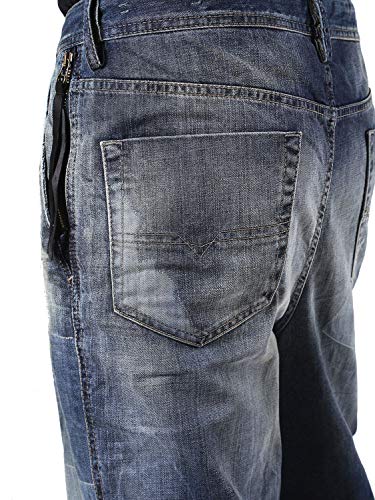 Diesel Carrot-Chino 0856P Pantalones Hombre Jeans Chino (31W, Azul)