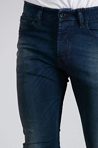 Diesel Pantalones vaqueros para hombre Tepphar-S 0681H Slim Carrot Fit Stretch azul 30W x 32L Diesel Pantalones vaqueros para hombre Tepphar-S 0681H Slim Carrot Fit Stretch azul 30W x 32L