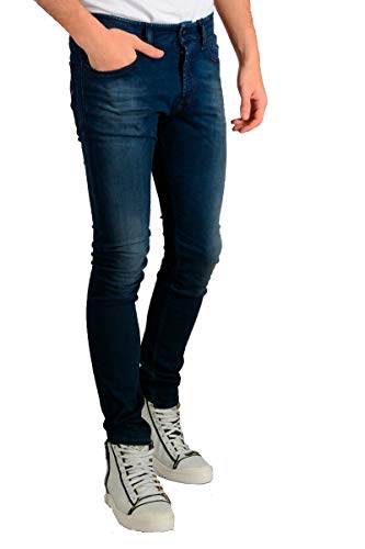 Diesel Pantalones vaqueros para hombre Tepphar-S 0681H Slim Carrot Fit Stretch azul 30W x 32L