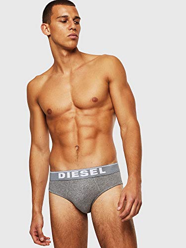 Diesel UMBR-ANDRETHREEPACK, Calzoncillo para Hombre, Multicolor (Dark Grey Melange/Black/Bright White E3843/0jkkb), XL, Pack de 3