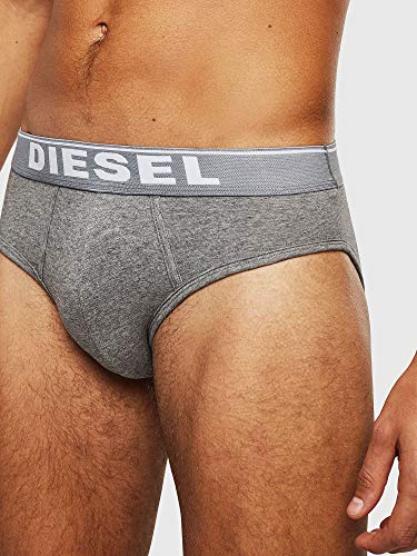 Diesel UMBR-ANDRETHREEPACK, Calzoncillo para Hombre, Multicolor (Dark Grey Melange/Black/Bright White E3843/0jkkb), XL, Pack de 3