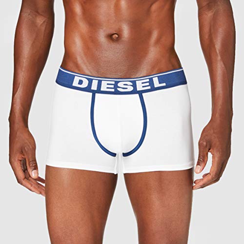 Diesel UMBX-DAMIENTHREEPACK, Calzoncillo para Hombre, Multicolor (Bright White/Estate Blue/Dark Grey Melange E4120/0jkkc), L, Pack de 3