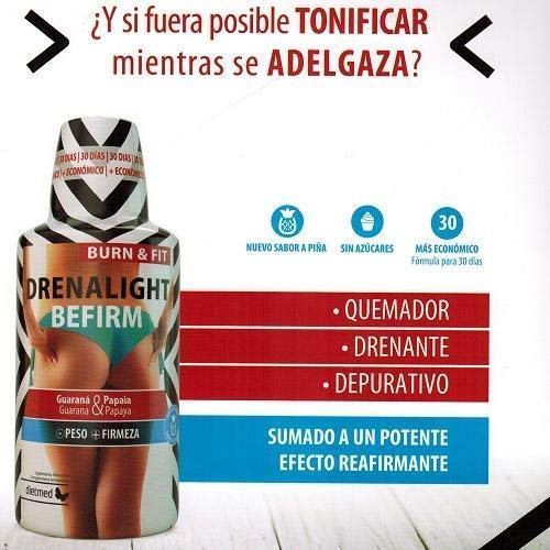 DietMed DRENALIGHT Depurativo Quema grasas, drenante, reafirmante, digestivo y desintoxicante - 600 ml