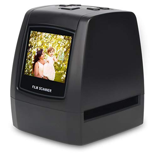 DIGITNOW! 22MP Escáner de negativos y diapositivas , Convertidor digital con 2,4"LCD para 35 mm/ Super 8/ 110/ 126 película
