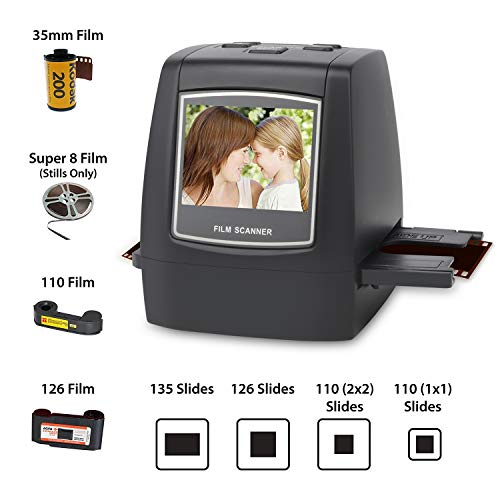 DIGITNOW! 22MP Escáner de negativos y diapositivas , Convertidor digital con 2,4"LCD para 35 mm/ Super 8/ 110/ 126 película DIGITNOW! 22MP Escáner de negativos y diapositivas , Convertidor digital con 2,4"LCD para 35 mm/ Super 8/ 110/ 126 película