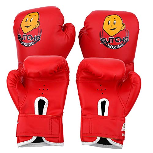 Dilwe 1 Par de Guantes de Boxeo Cuero PU Guantes de Boxeo Junior para Estudiantes Familia 3-10 Años (Negro) Dilwe 1 Par de Guantes de Boxeo Cuero PU Guantes de Boxeo Junior para Estudiantes Familia 3-10 Años (Negro)