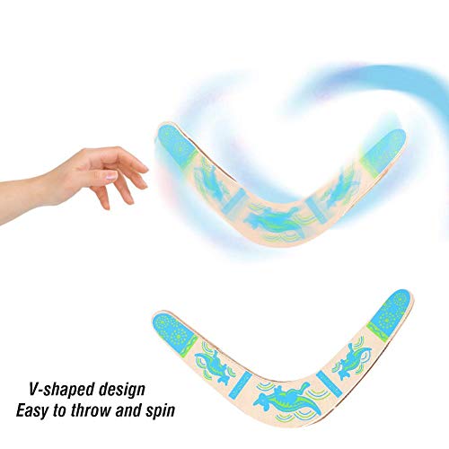 Dilwe Boomerang, Estable de Madera en forma de V de Retorno Boomerang Niños Deportes Nuevo Volador Boomerang Juguete con Bolsa de PP para Juegos al aire libre Deportes Dilwe Boomerang, Estable de Madera en forma de V de Retorno Boomerang Niños Deportes Nuevo Volador Boomerang Juguete con Bolsa de PP para Juegos al aire libre Deportes