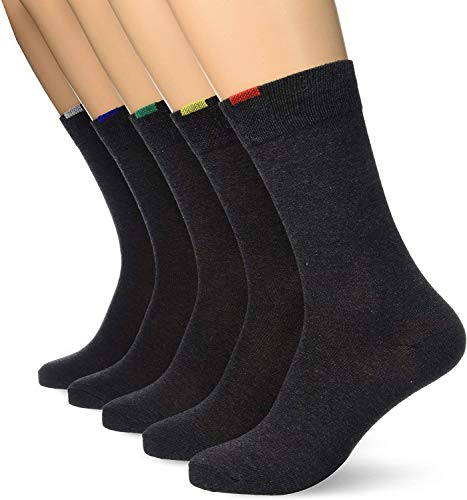 DIM 04CU, Calcetines Para Hombre, Gris (Gris Moyen), 43-46, Pack de 5 DIM 04CU, Calcetines Para Hombre, Gris (Gris Moyen), 43-46, Pack de 5
