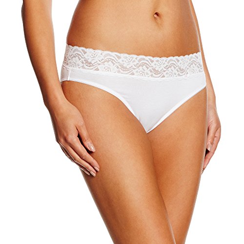 Dim Lingerie Femme Coton Plus Stretch Mini Slip - Bragas para mujer, color blanco (white 1), talla 40/42