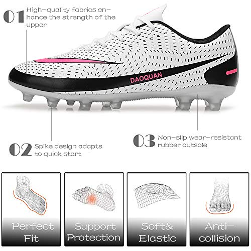 DimaiGlobal Zapatillas de Fútbol Hombre Profesionales Training Botas de Fútbol Spike Aire Libre Atletismo Zapatos de Entrenamiento Zapatos de Deporte