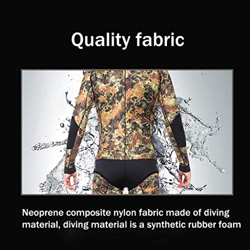 DIMPLEYA Ultra-Estiramiento Traje de Neopreno de 5 mm Traje Volver al Post Completo Cuerpo de una Sola Pieza para los Hombres Snorkel Surf natación,VS,SG