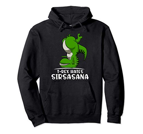 Dinosaurio t-rex Odia Sirsasana Yoga Divertido Fantasía Sudadera con Capucha Dinosaurio t-rex Odia Sirsasana Yoga Divertido Fantasía Sudadera con Capucha