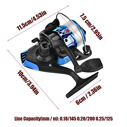 Dioche Carrete de Pesca Spinning, Carrete de Pesca Pesca Barcos Ancla de Mar Caña de Pescar Spinning Carretes, 3colors (Azul) Dioche Carrete de Pesca Spinning, Carrete de Pesca Pesca Barcos Ancla de Mar Caña de Pescar Spinning Carretes, 3colors (Azul)
