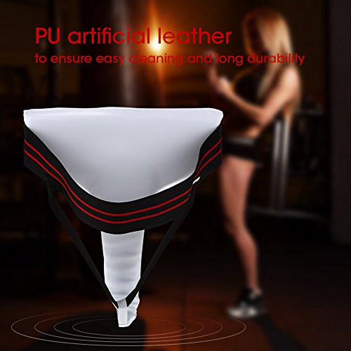 Dioche Guardia ngle Mujer, Taekwondo Guardia de la Ingle Boxeo Karate Jockstrap Sanda Crotch Protector(L)