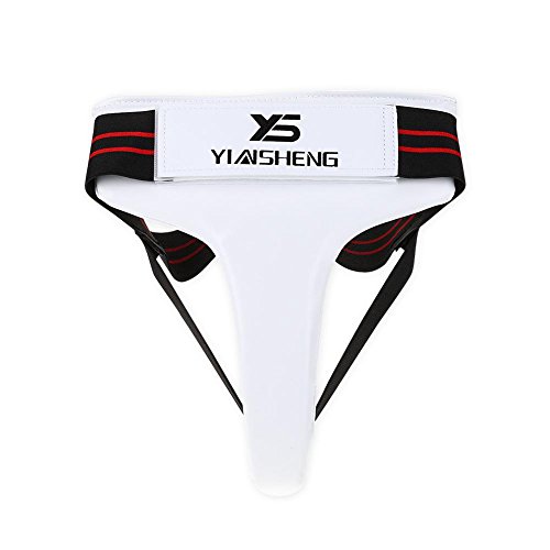 Dioche Guardia ngle Mujer, Taekwondo Guardia de la Ingle Boxeo Karate Jockstrap Sanda Crotch Protector(L)