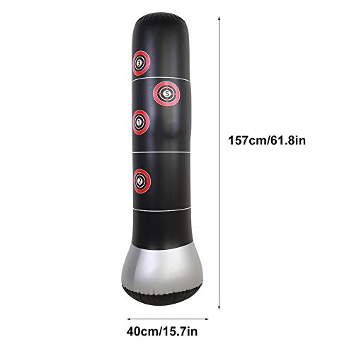 Dioche Saco Boxeo, Inflable Estrés Punch Torre Velocidad Bolsa Gimnasio Torre de Perforación Bolsa Soporte Torre Boxeo, con la Bomba del Pedal del Inflador del Aire Dioche Saco Boxeo, Inflable Estrés Punch Torre Velocidad Bolsa Gimnasio Torre de Perforación Bolsa Soporte Torre Boxeo, con la Bomba del Pedal del Inflador del Aire